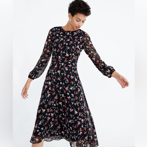 Size 10 Madewell Midi Dress - Picture 1 of 5